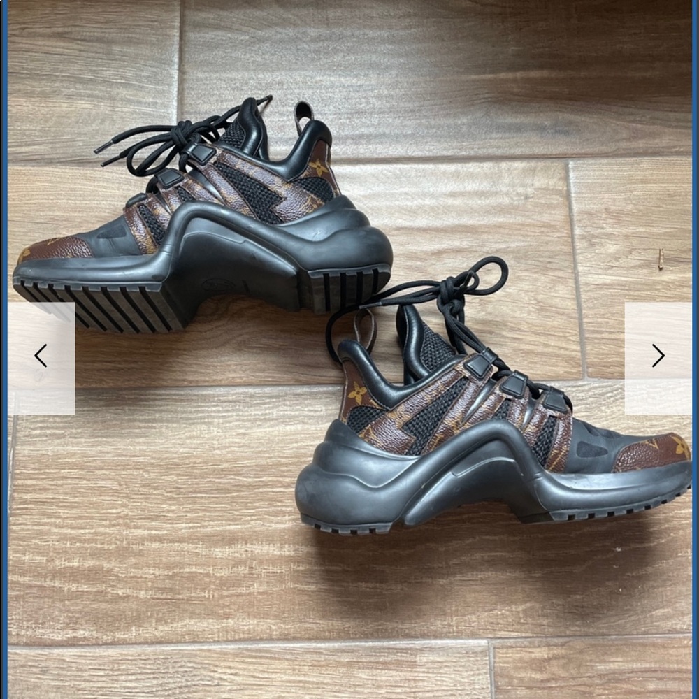 louis vuitton black archlight sneakers